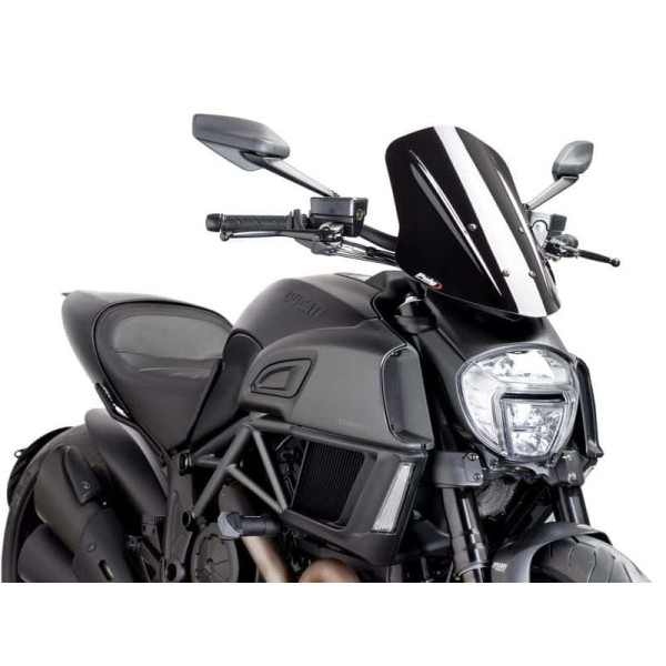 Puig New Generation Adjustable Touring Screen Black